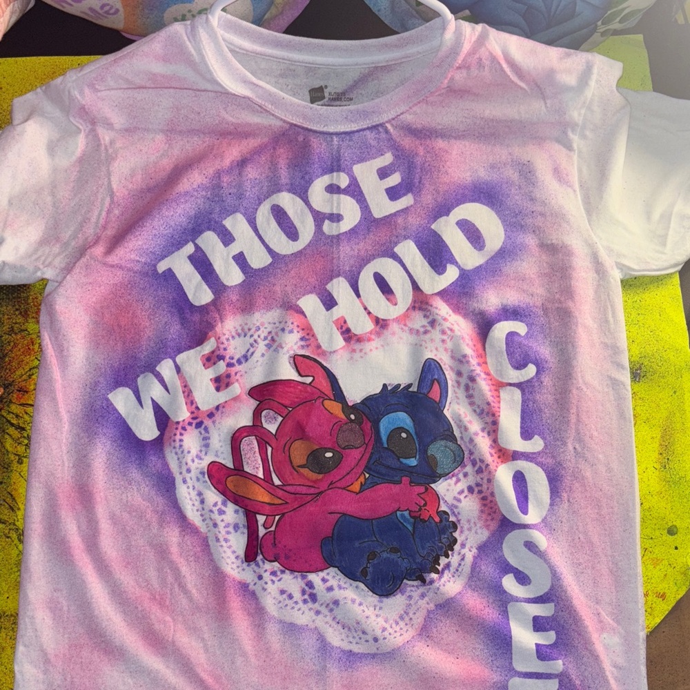 Hanes Graphic T-Shirt - Pink and Blue